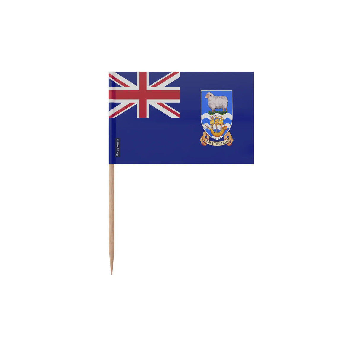 Cure-dents drapeau îles malouines plastique bâton bambou