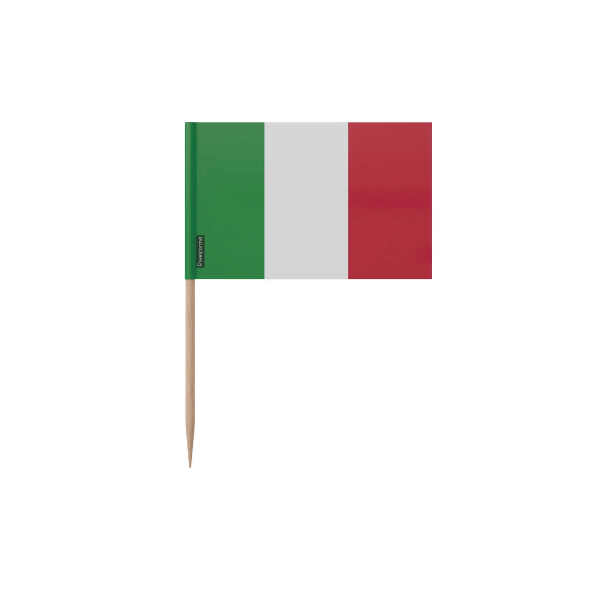 Cure-dents drapeau italie plastique adhésif bâton bambou