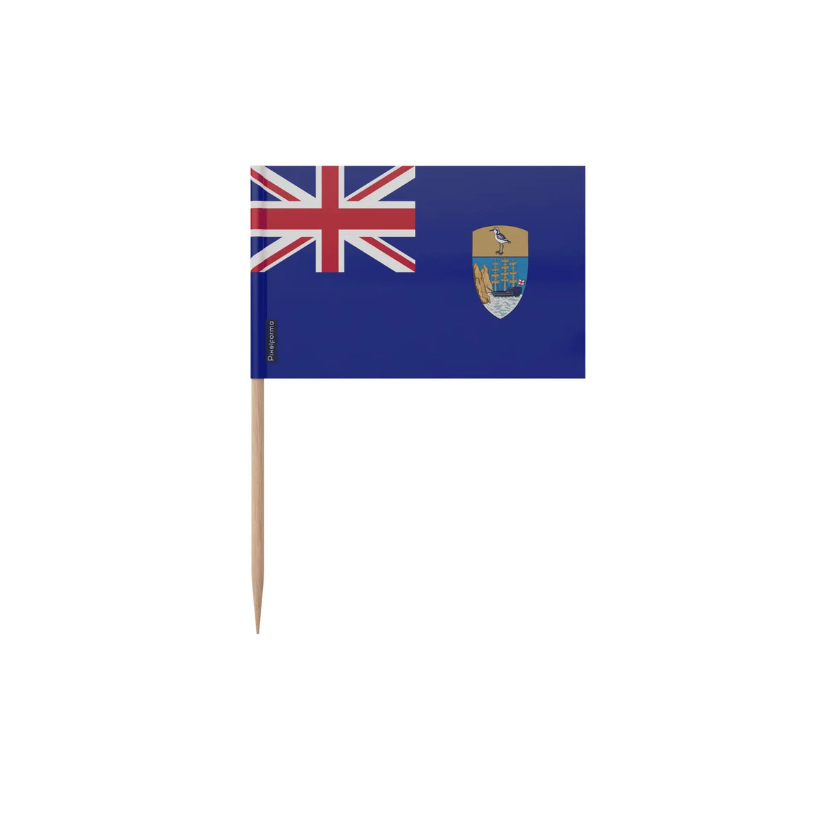 Cure-dents drapeau sainte-hélène plastique bâton bambou