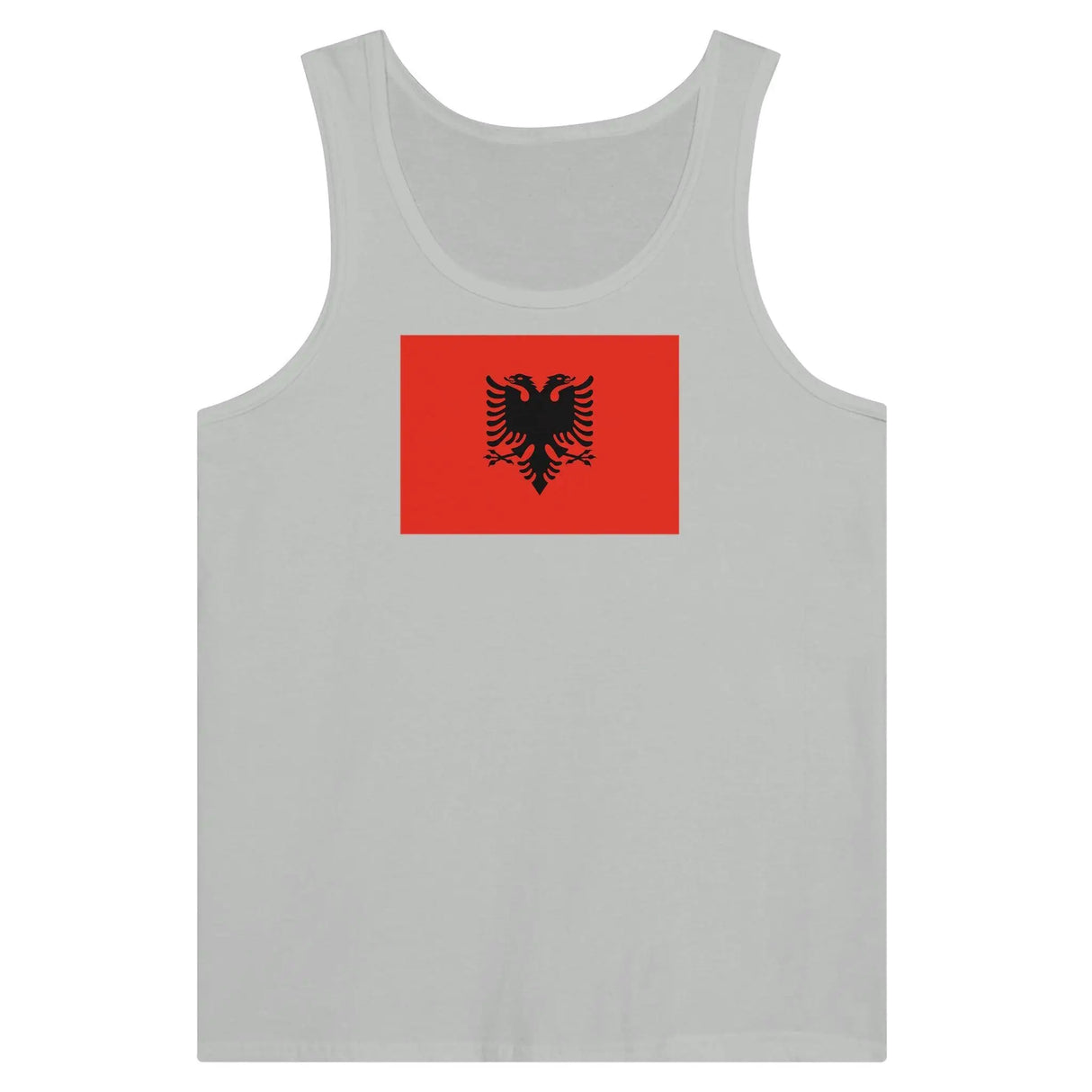 Débardeur drapeau albanie coton peigné tissu léger