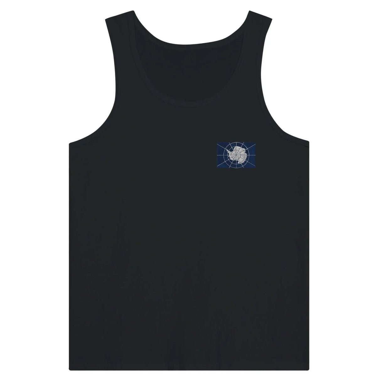 Débardeur drapeau antarctique tissu léger broderie couleur