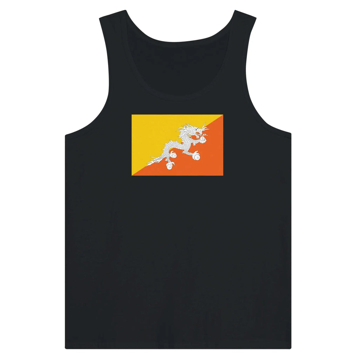 Débardeur drapeau bhoutan tissu léger filé à l’anneau