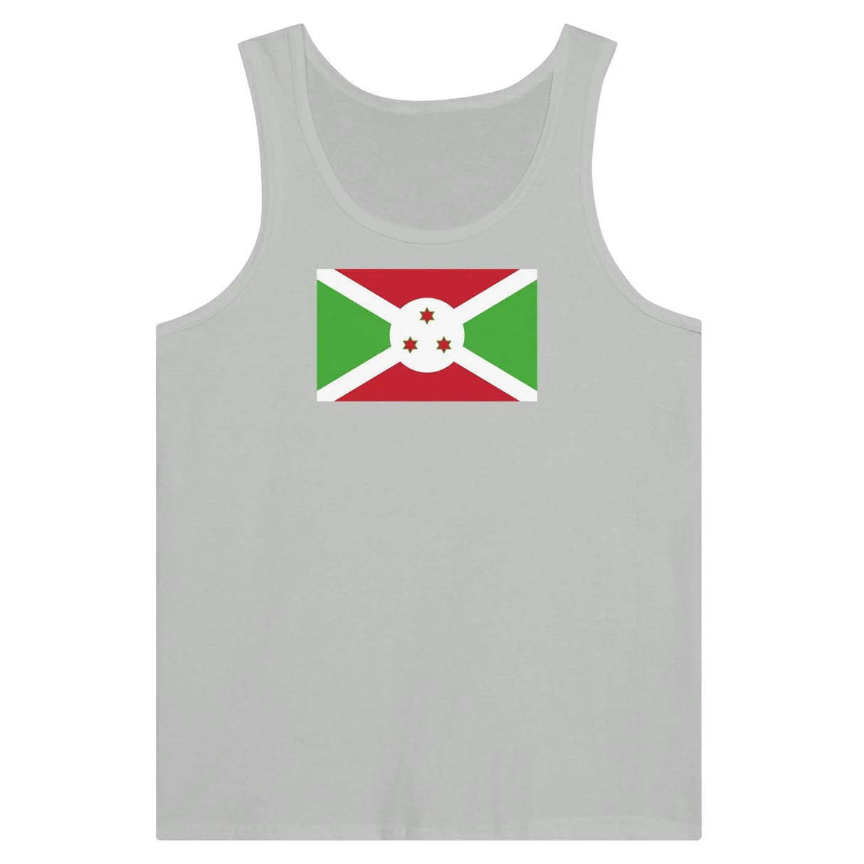 Débardeur drapeau burundi tissu léger couleurs résistantes
