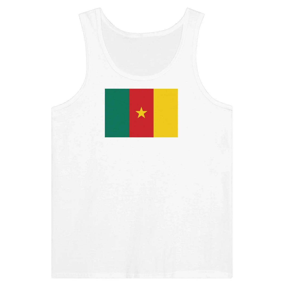 Débardeur drapeau cameroun tissu léger couleur vive