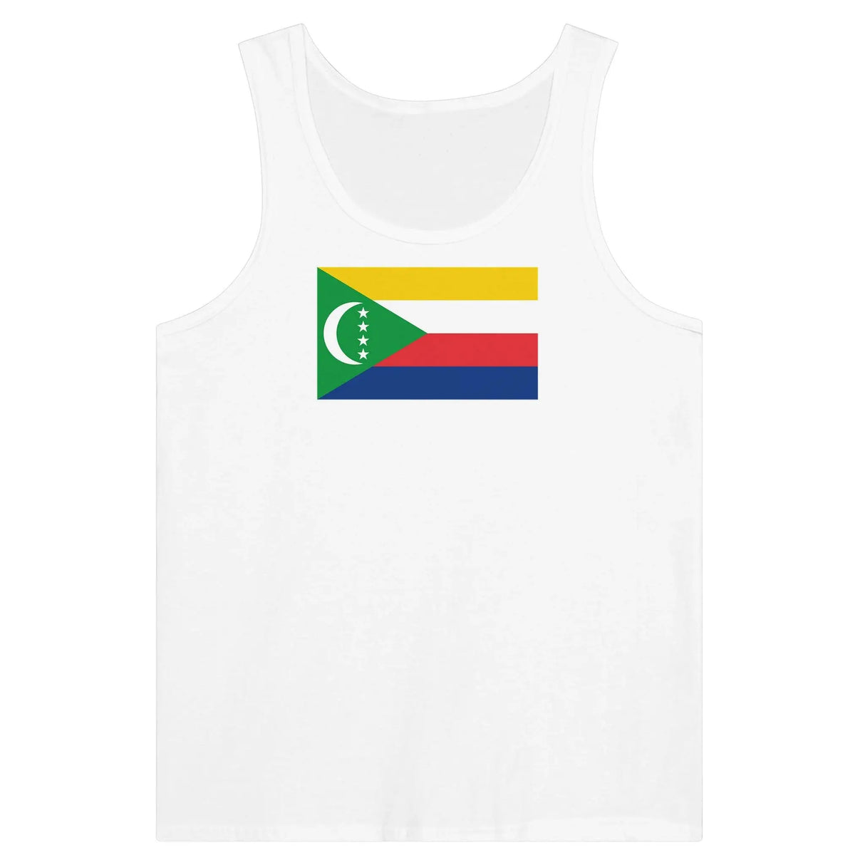 Débardeur drapeau comores tissu léger couleurs vives