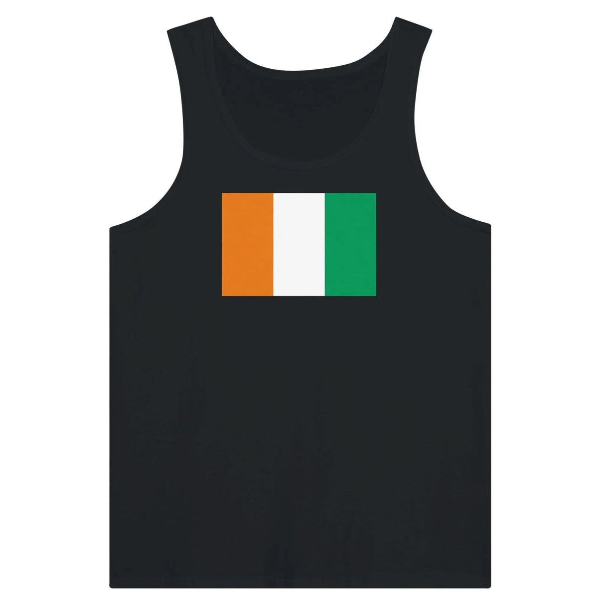 Débardeur drapeau côte d’ivoire coton peigné léger