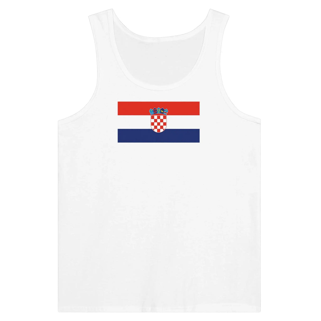 Débardeur drapeau croatie tissu léger douceur supérieure