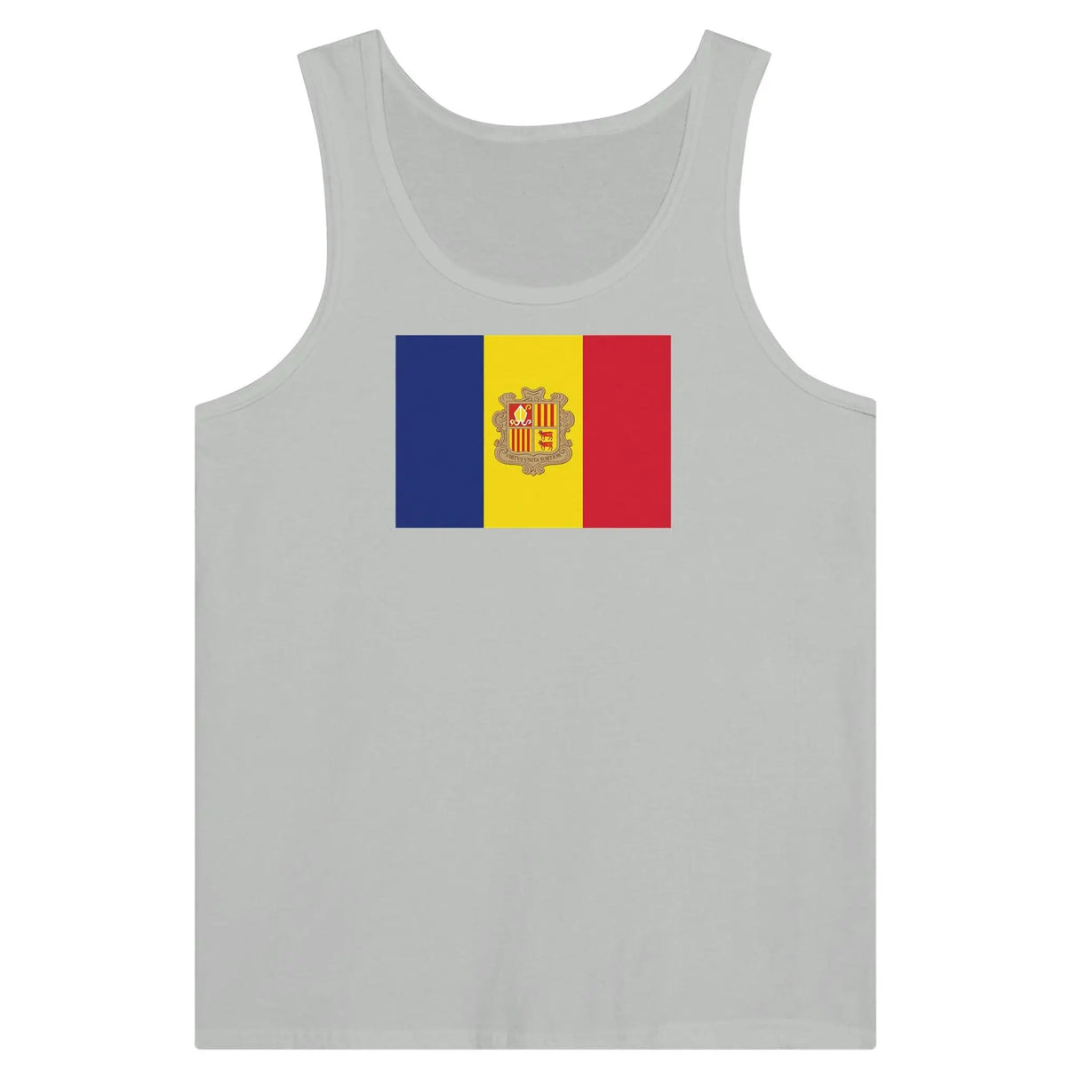 Débardeur drapeau d’andorre tissu léger filé à l’anneau