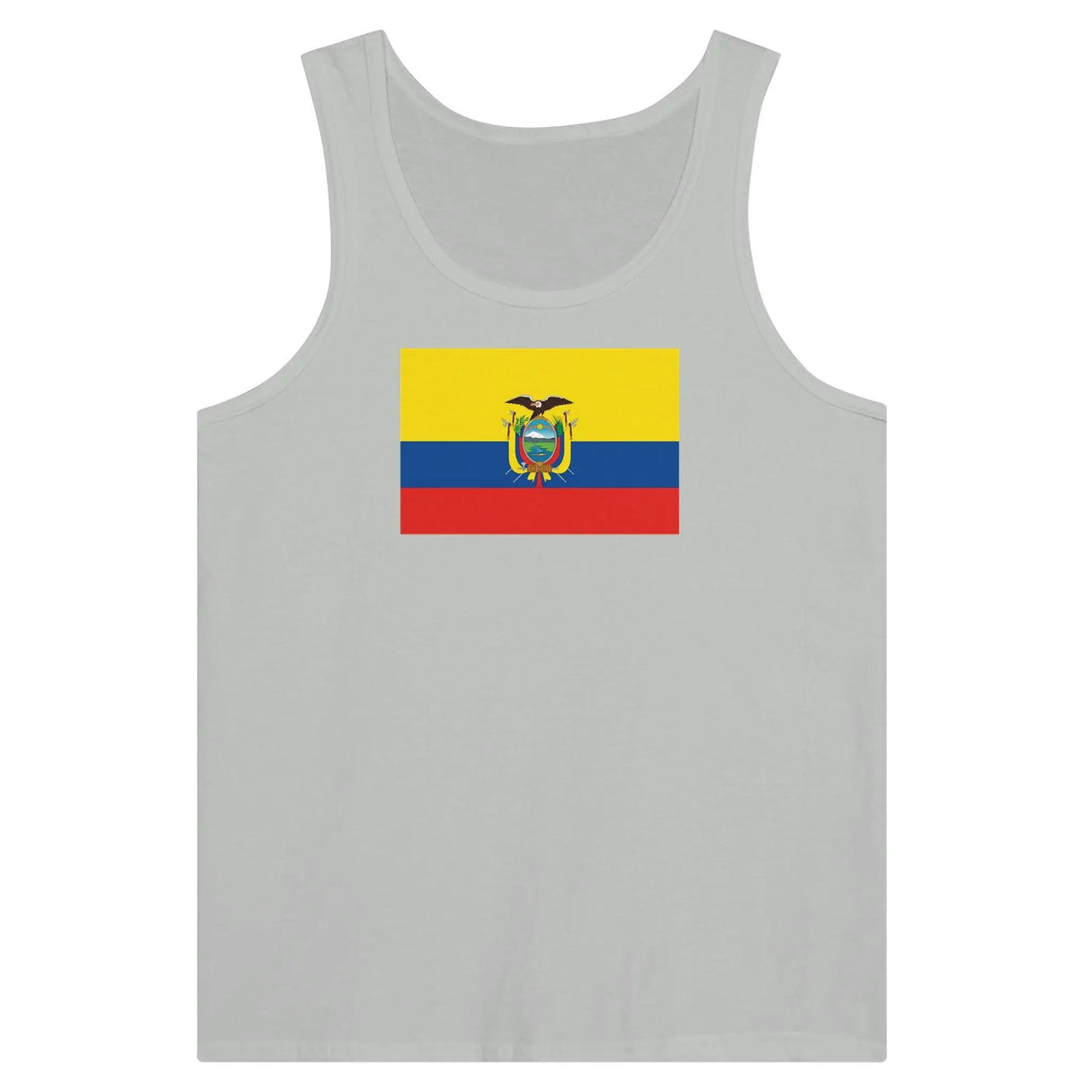 Débardeur drapeau équateur tissu léger filé à l’anneau