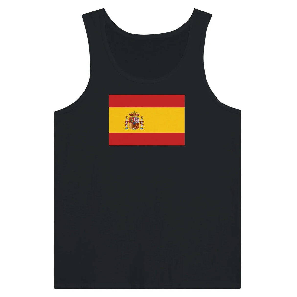 Débardeur drapeau espagne coton peigné tissu léger