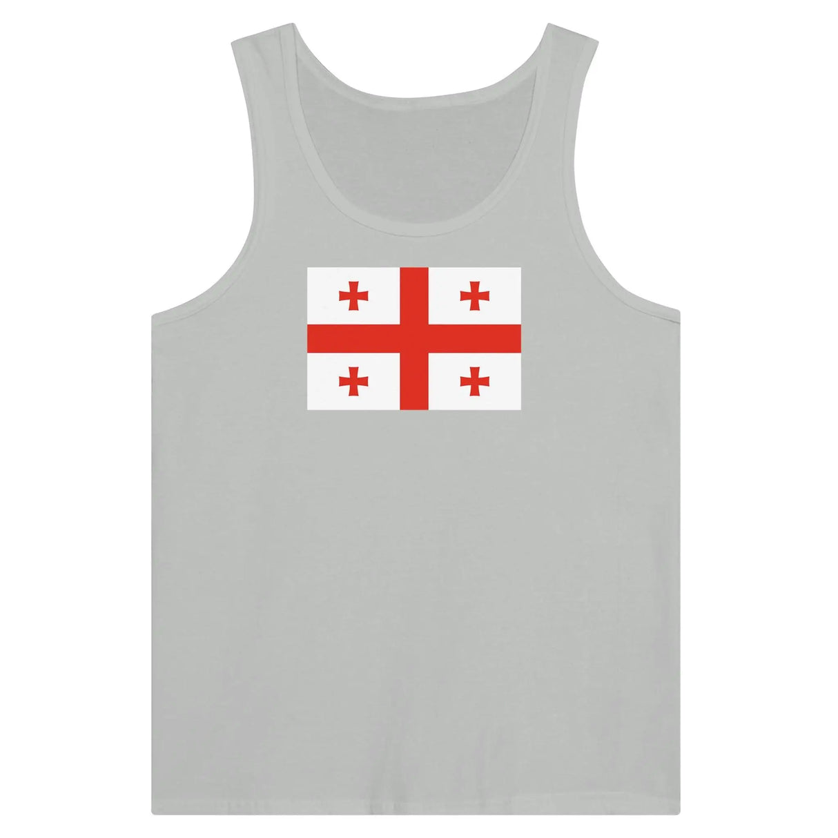 Débardeur drapeau géorgie tissu léger filé à l’anneau