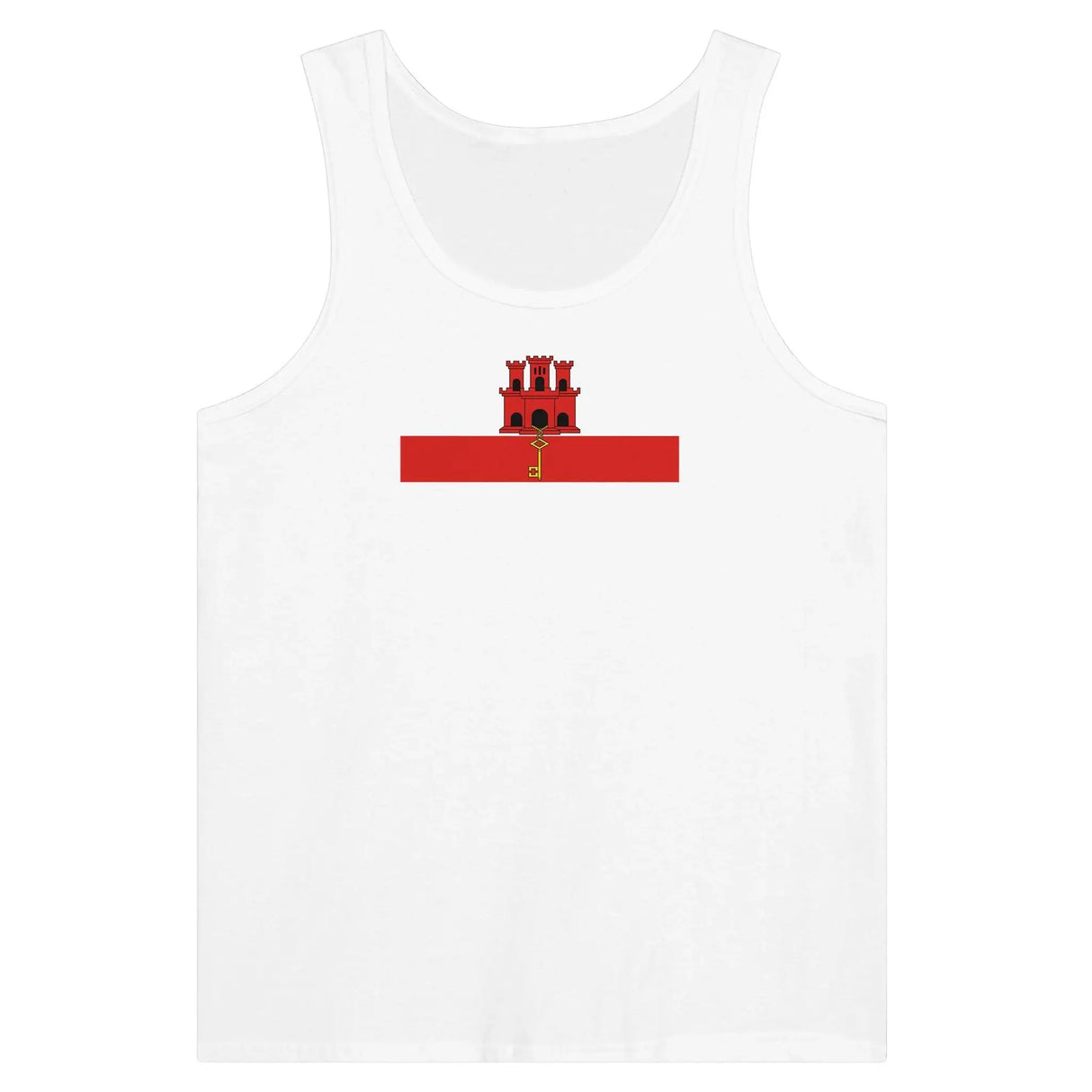 Débardeur drapeau gibraltar tissu léger filé à l’anneau