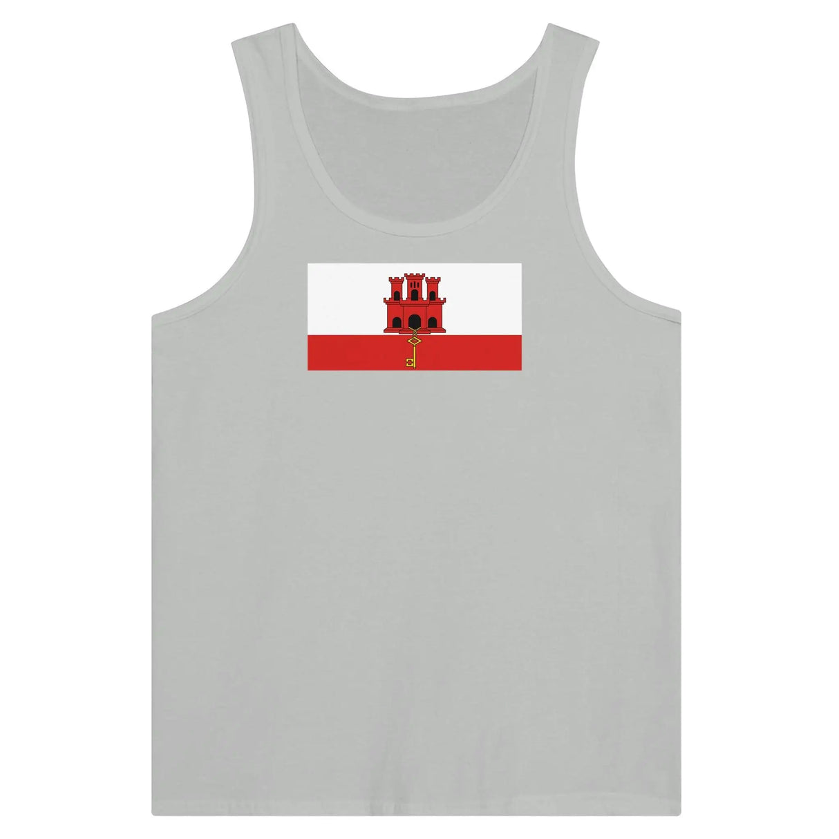 Débardeur drapeau gibraltar tissu léger filé à l’anneau