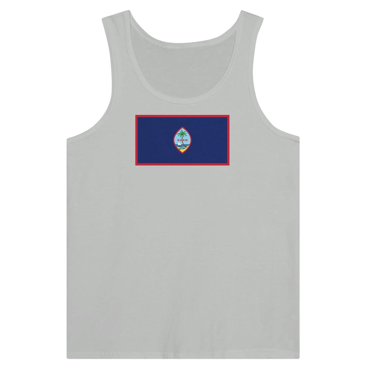Débardeur drapeau guam tissu léger imprimé filé à l’anneau