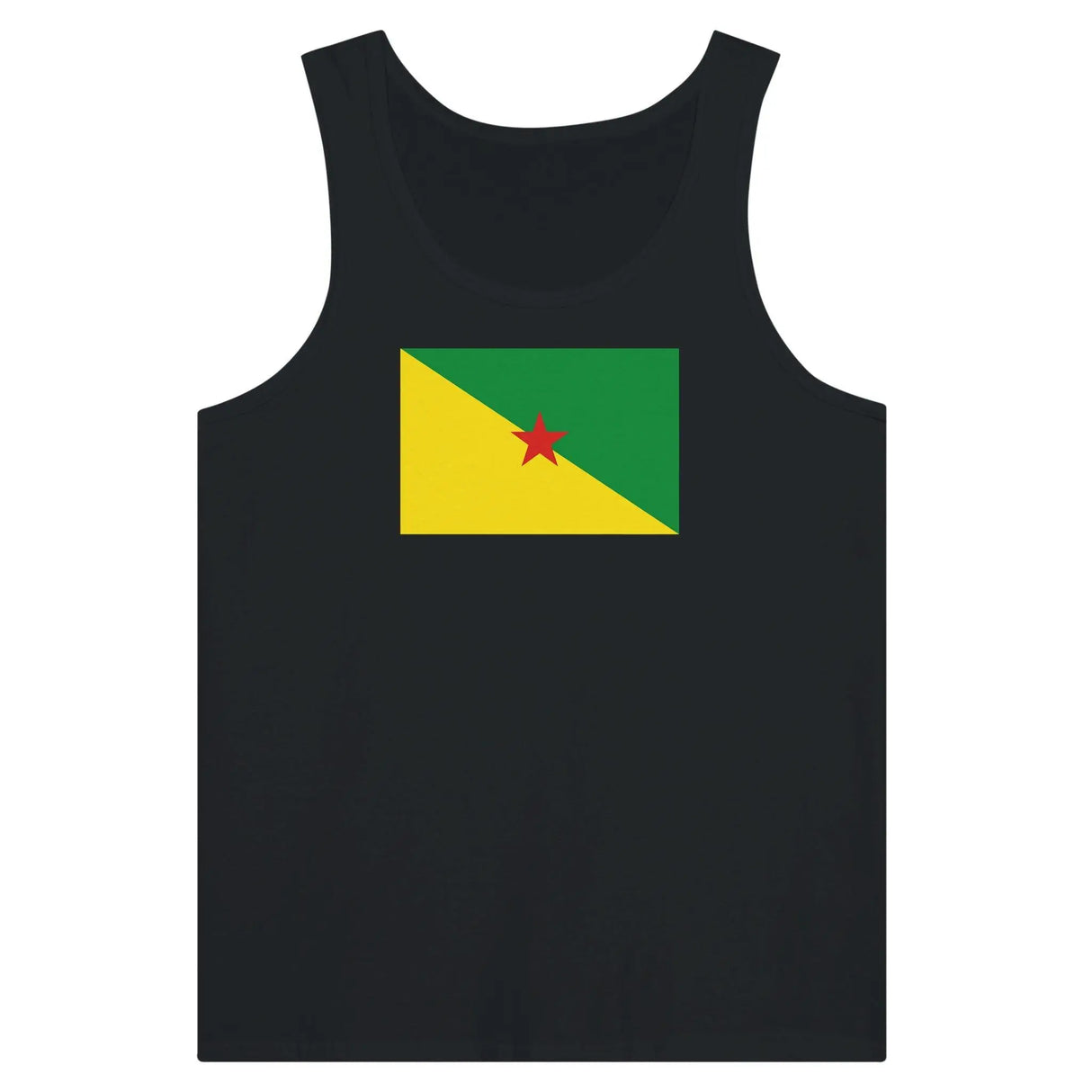 Débardeur drapeau guyane tissu léger filé à l’anneau