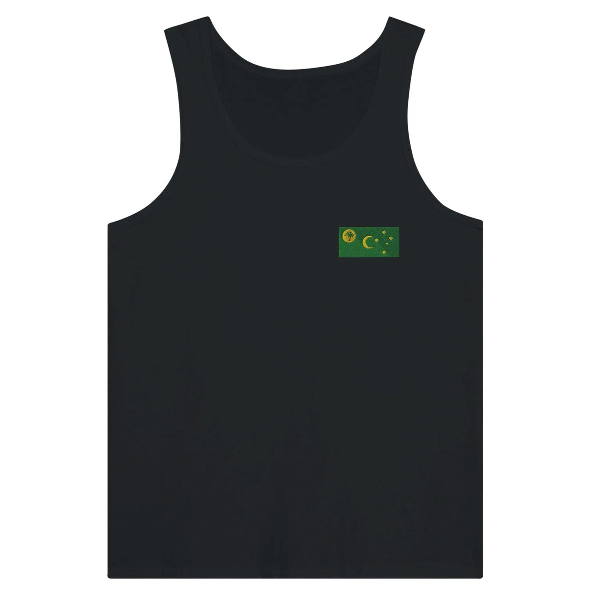 Débardeur drapeau îles cocos brodé en tissu léger