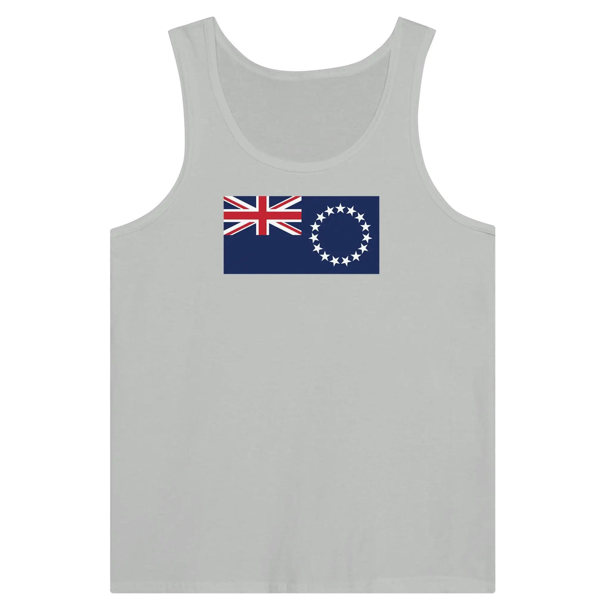 Débardeur drapeau îles cook tissu léger confort filé à l’anneau