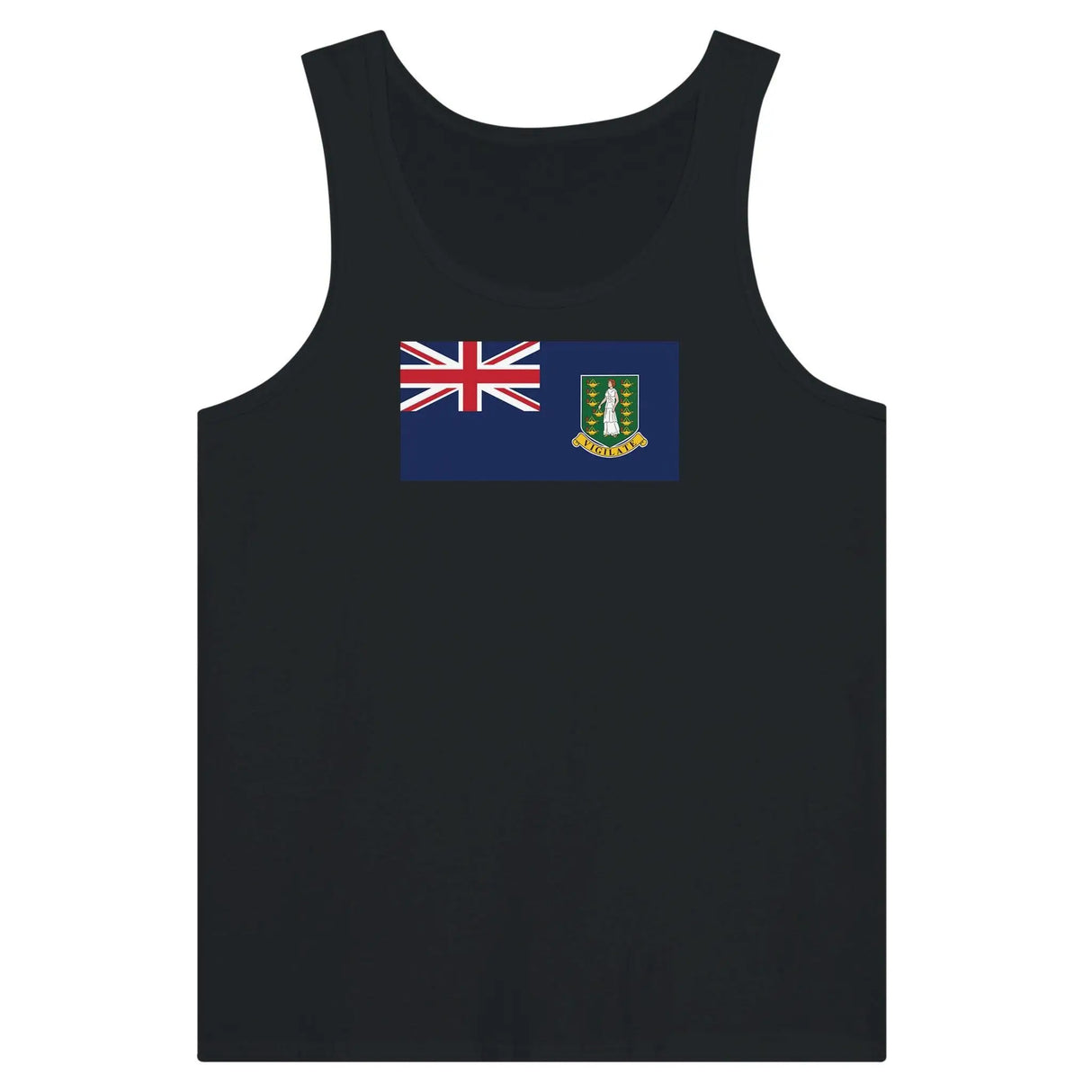 Débardeur drapeau îles vierges britanniques tissu léger