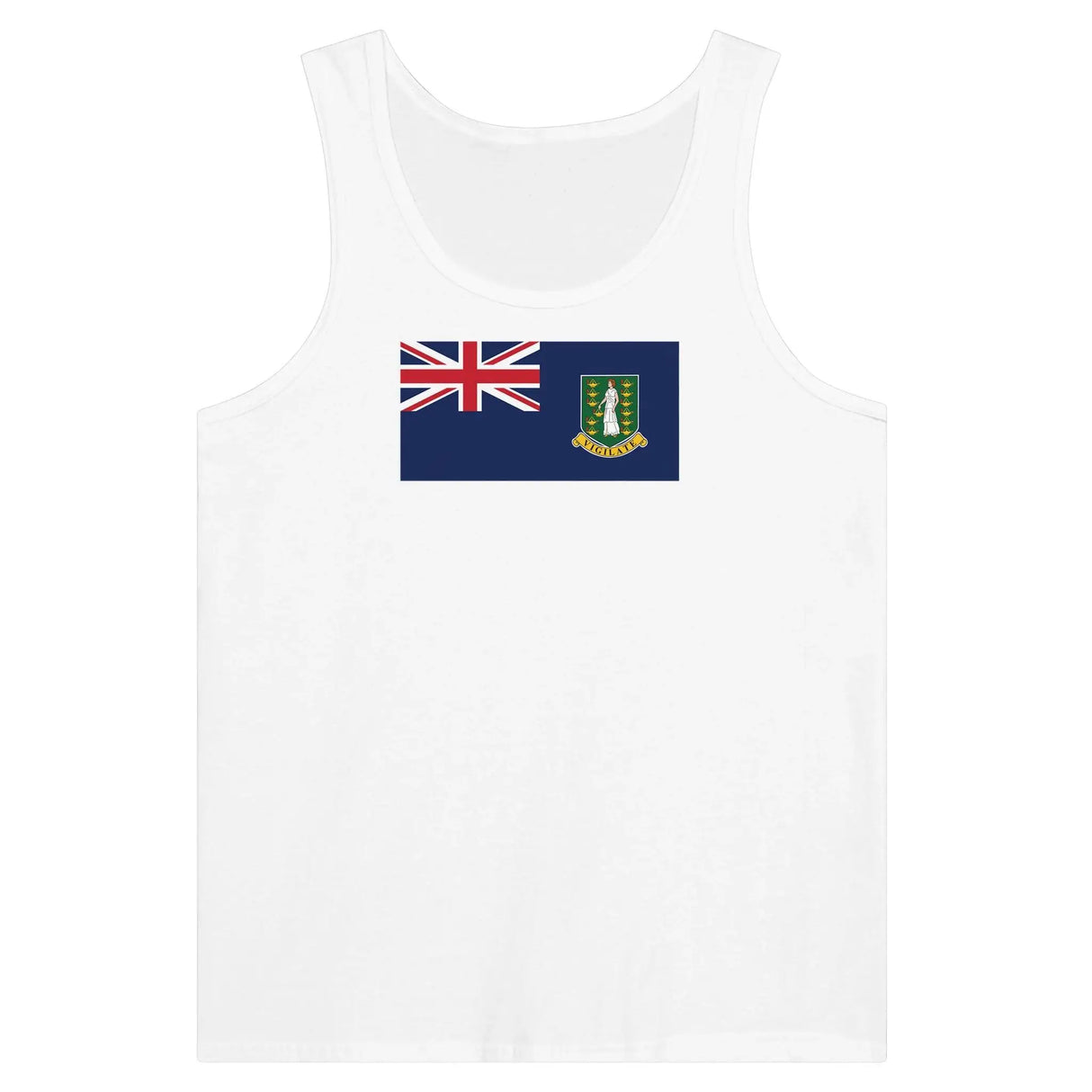 Débardeur drapeau îles vierges britanniques tissu léger
