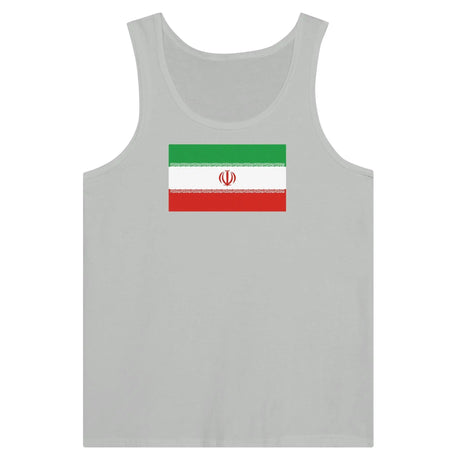 Débardeur drapeau iran coton peigné tissu léger imprimé