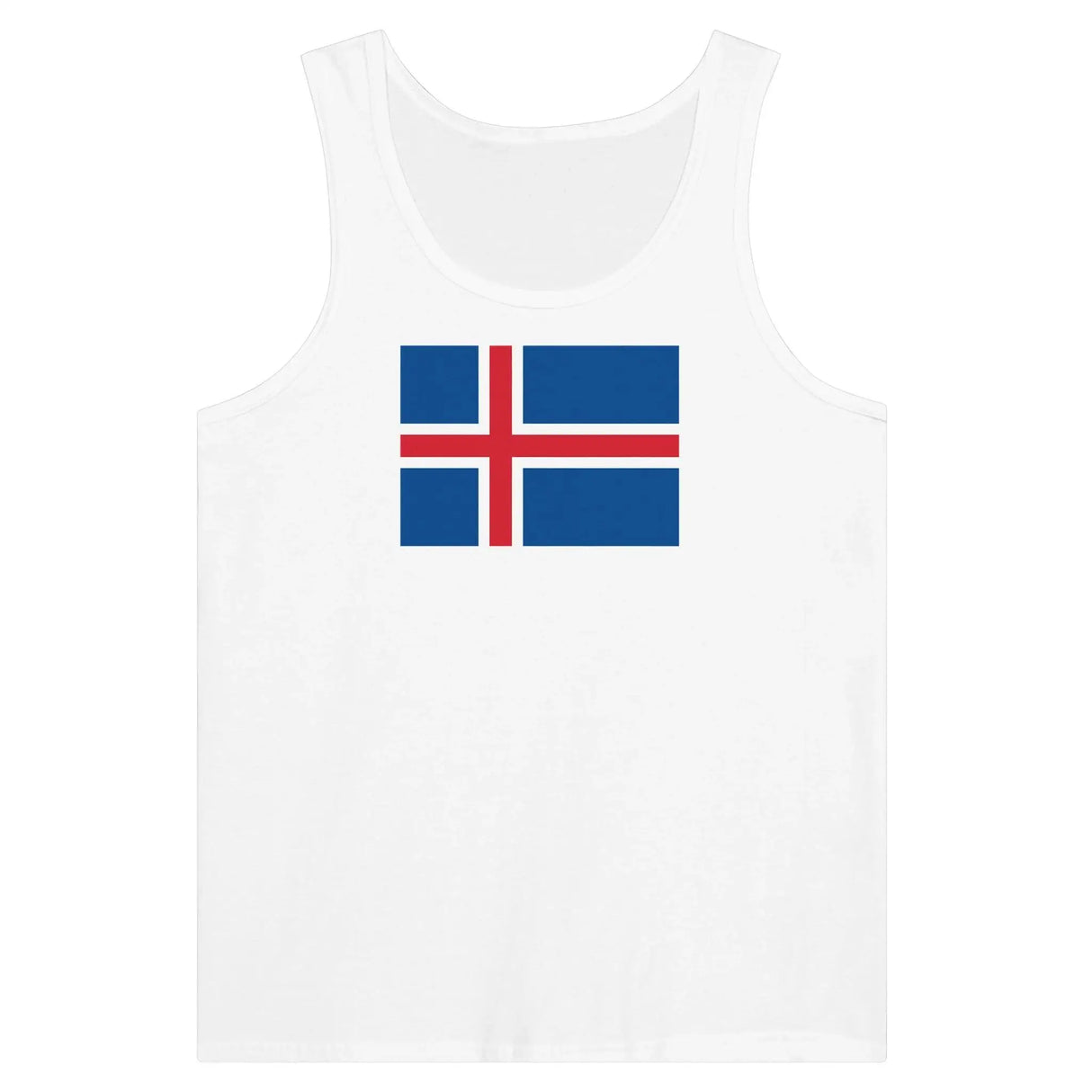 Débardeur drapeau islande tissu léger couleurs résistantes