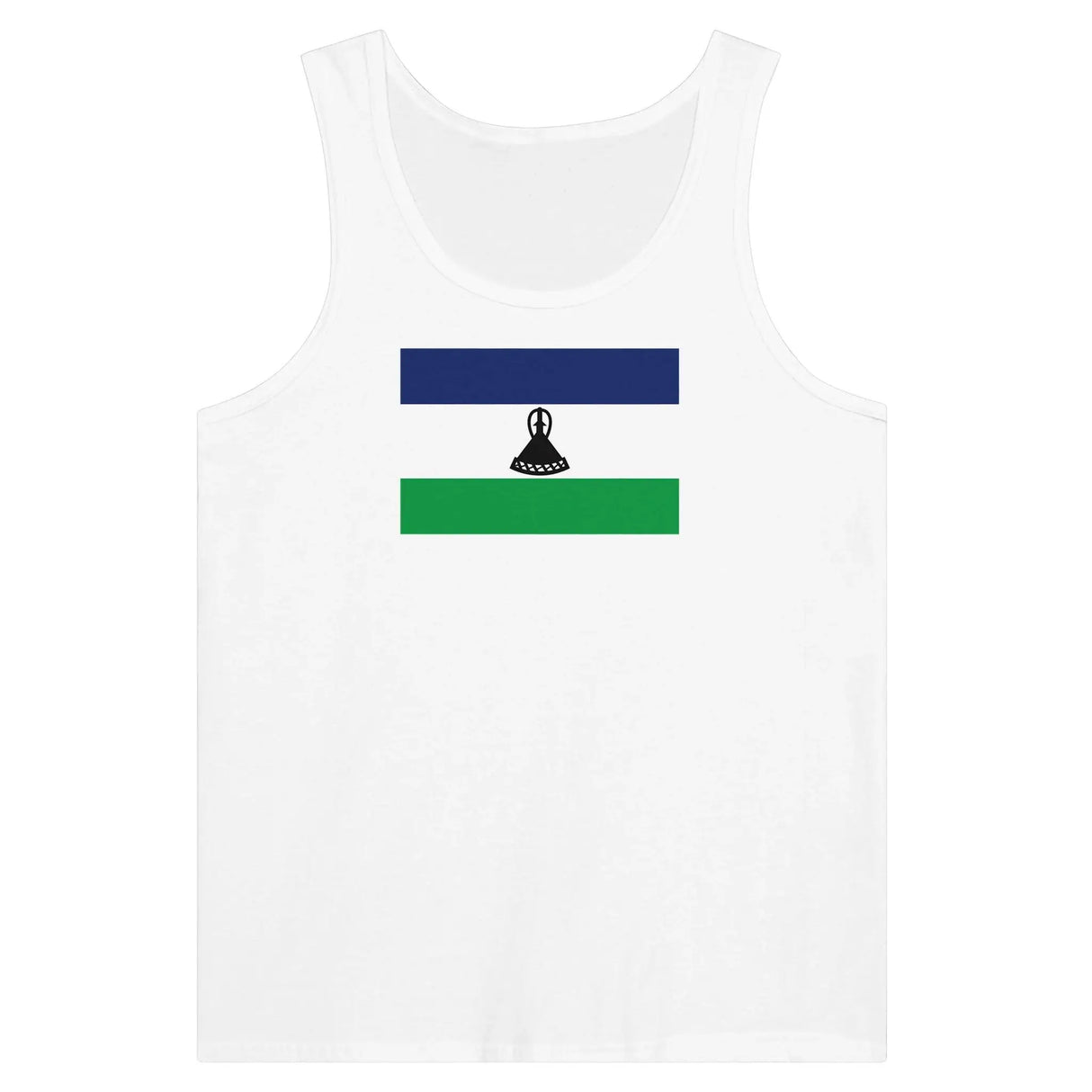 Débardeur drapeau lesotho tissu léger filé à l’anneau