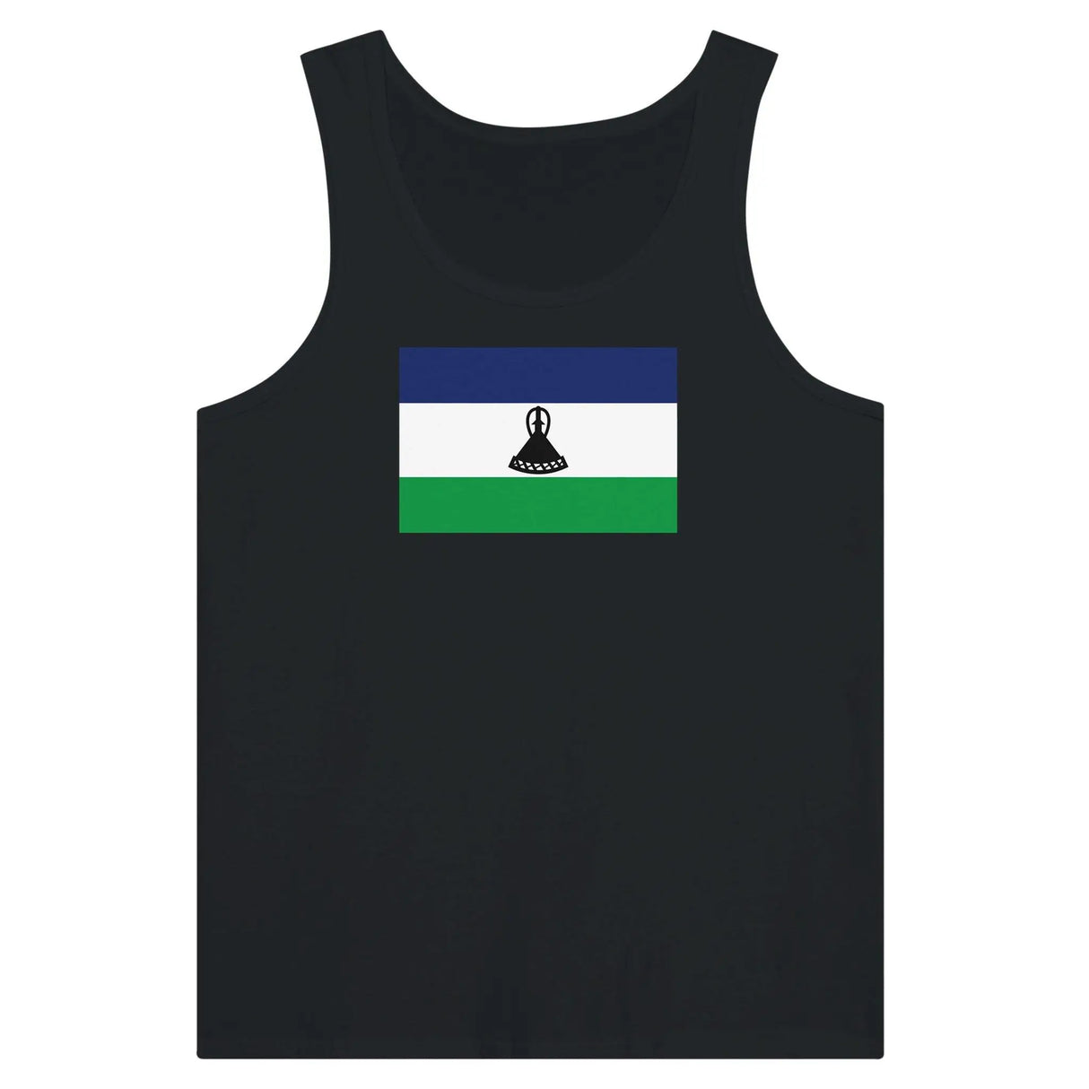 Débardeur drapeau lesotho tissu léger filé à l’anneau
