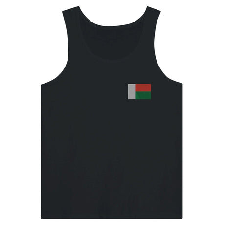 Débardeur drapeau madagascar tissu léger broderie couleur
