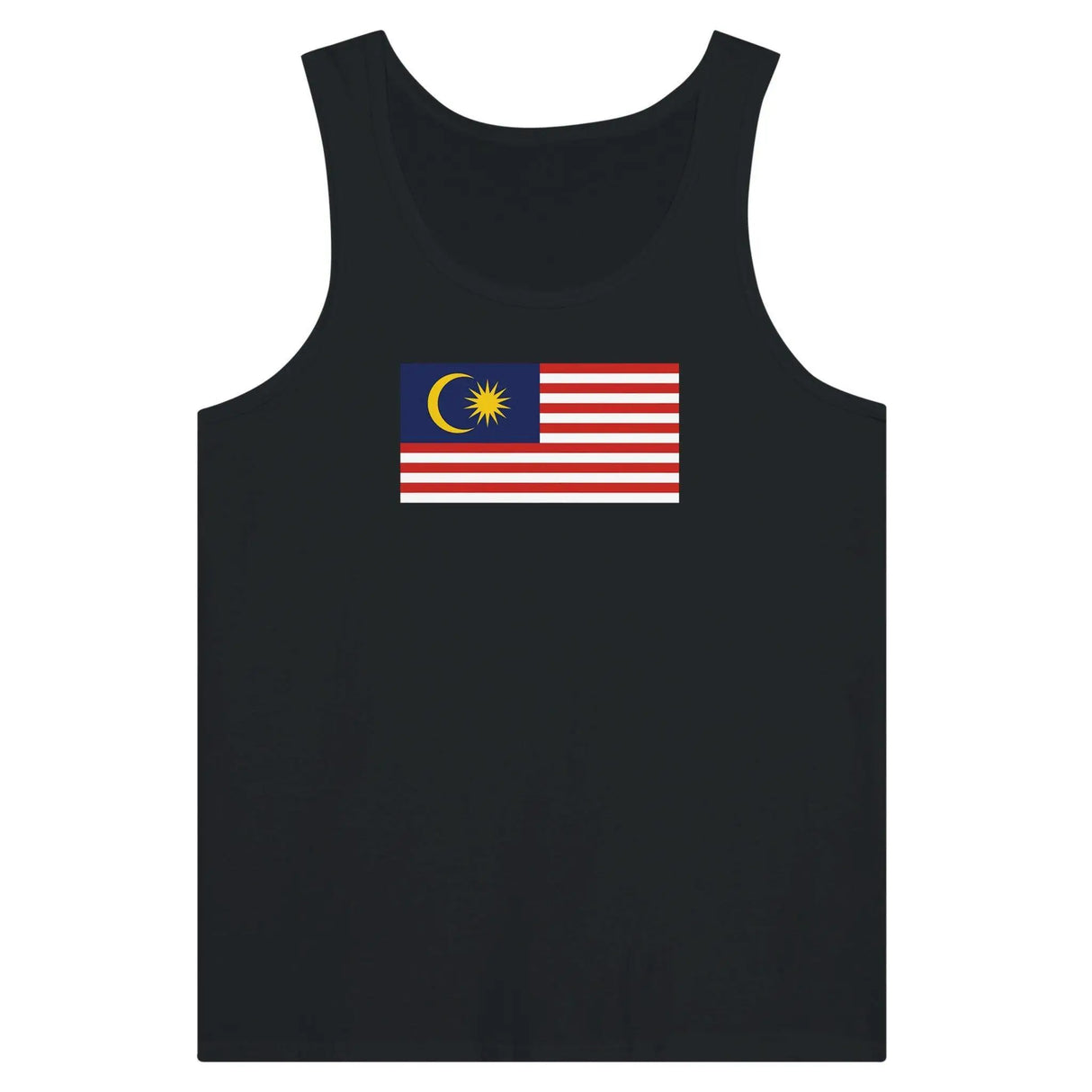 Débardeur drapeau malaisie tissu léger coton peigné