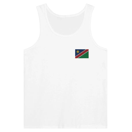 Débardeur drapeau namibie brodé tissu léger confortable