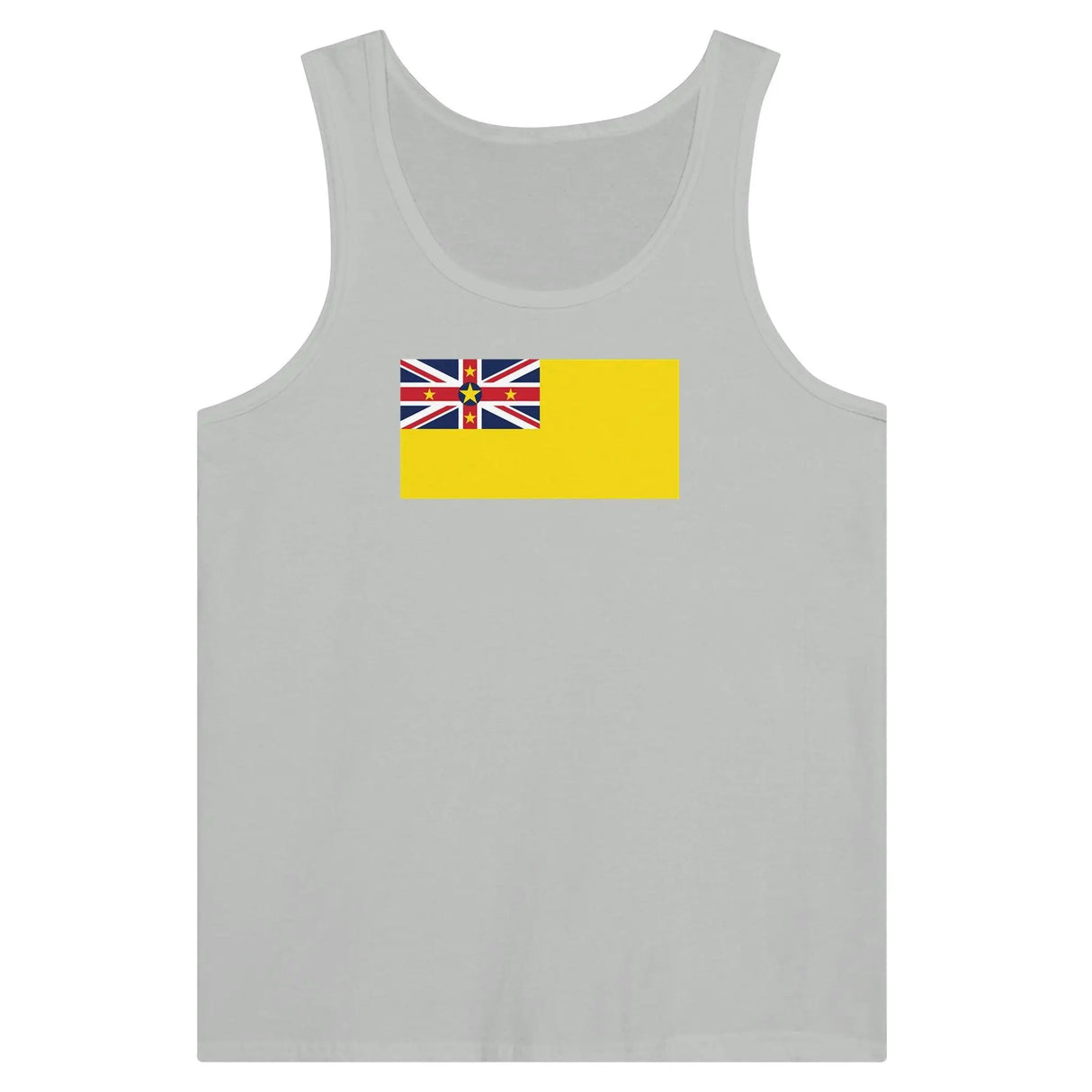 Débardeur drapeau niue tissu léger filé à l’anneau