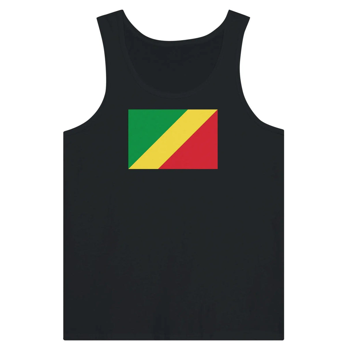 Débardeur drapeau république du congo tissu léger stylé