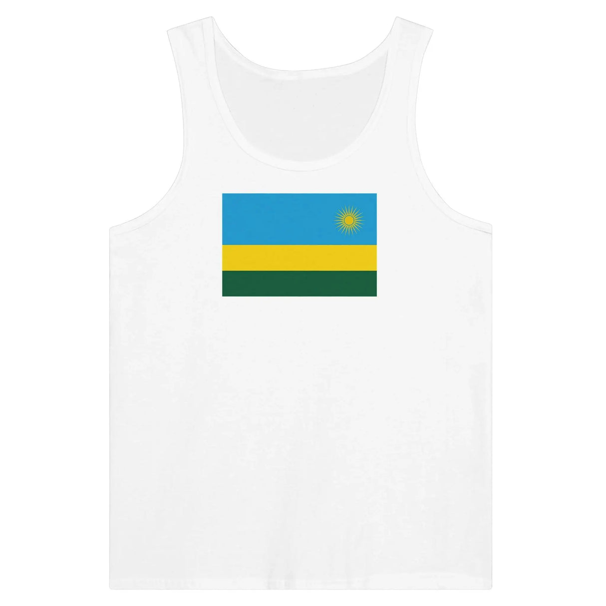 Débardeur drapeau rwanda tissu léger douceur supérieure