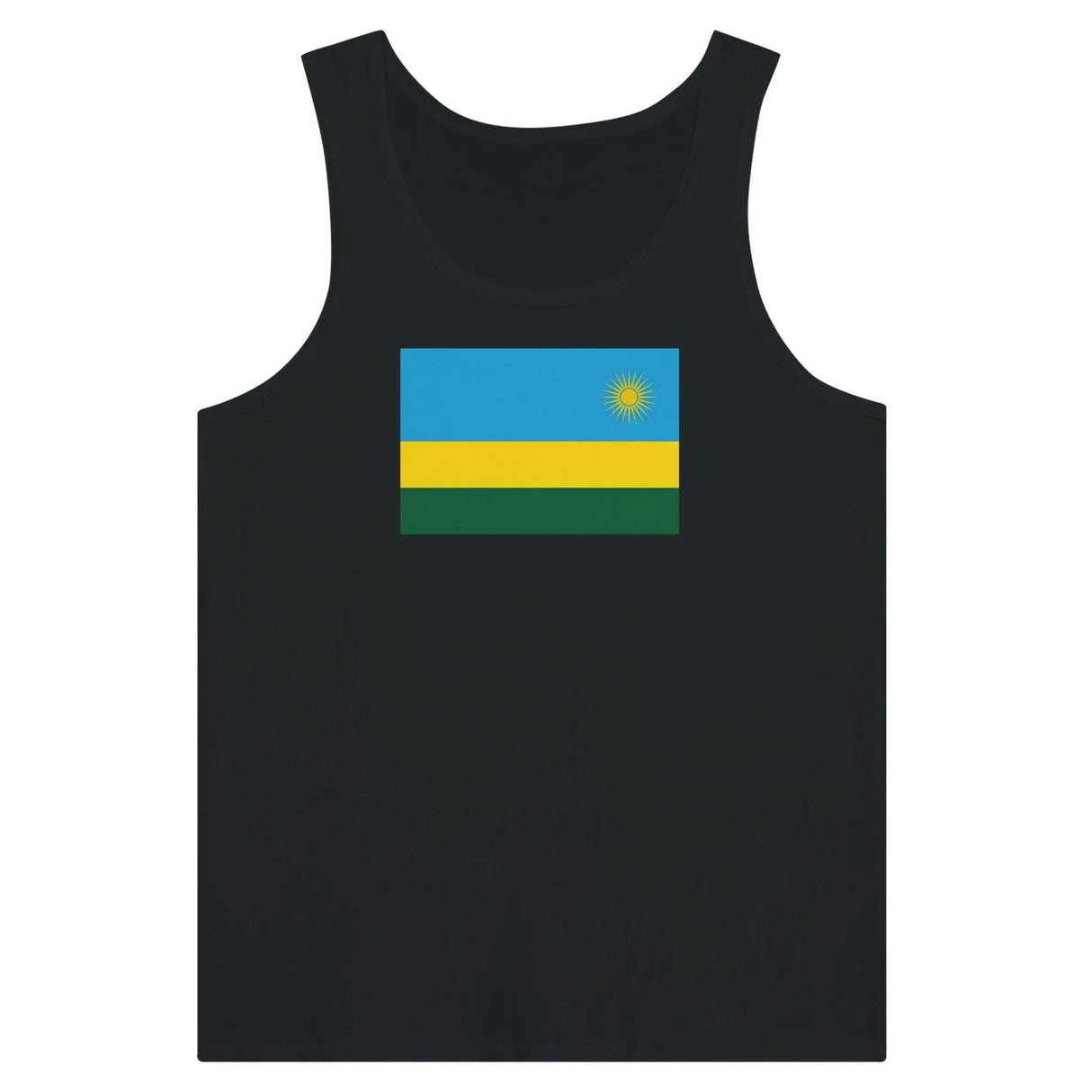 Débardeur drapeau rwanda tissu léger douceur supérieure