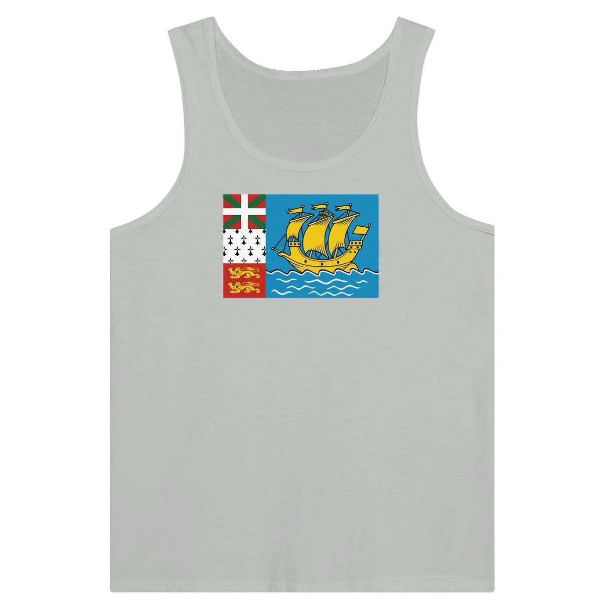 Débardeur drapeau saint-pierre-et-miquelon tissu léger