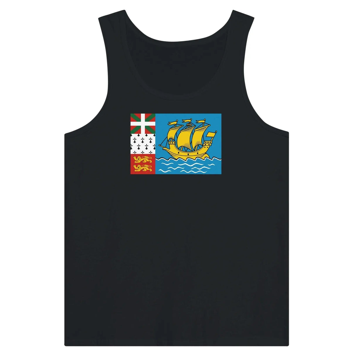 Débardeur drapeau saint-pierre-et-miquelon tissu léger