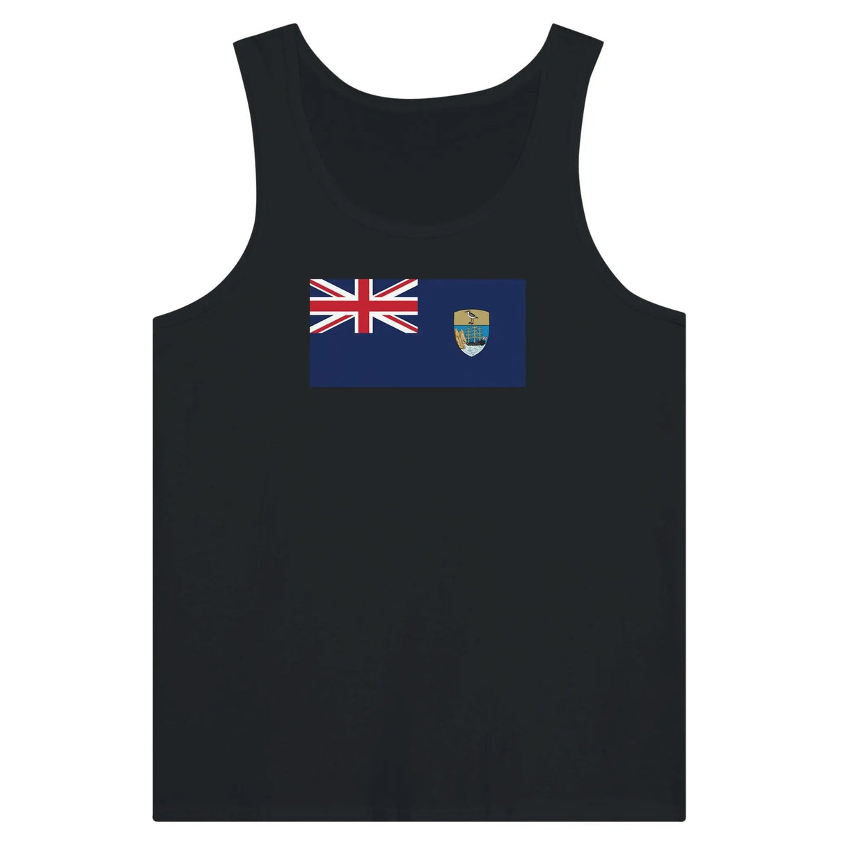 Débardeur drapeau sainte-hélène tissu léger imprimé