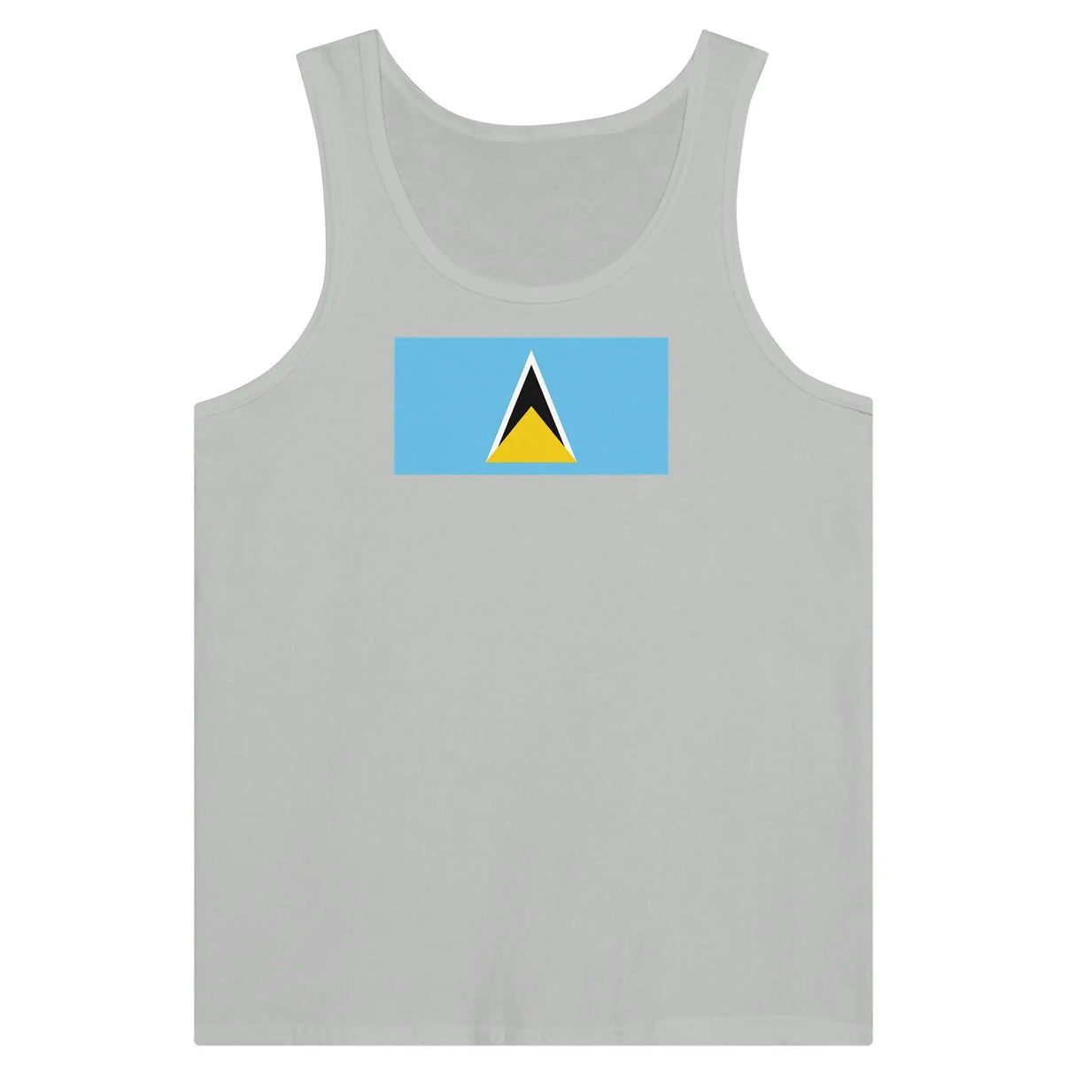 Débardeur drapeau sainte-lucie tissu léger imprimé couleur