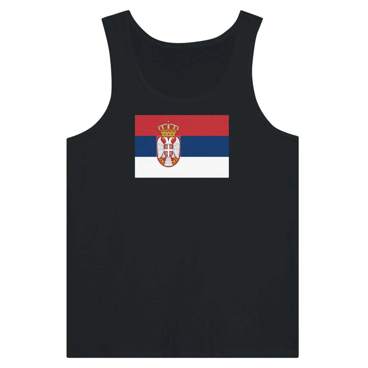 Débardeur drapeau serbie tissu léger douceur supérieure