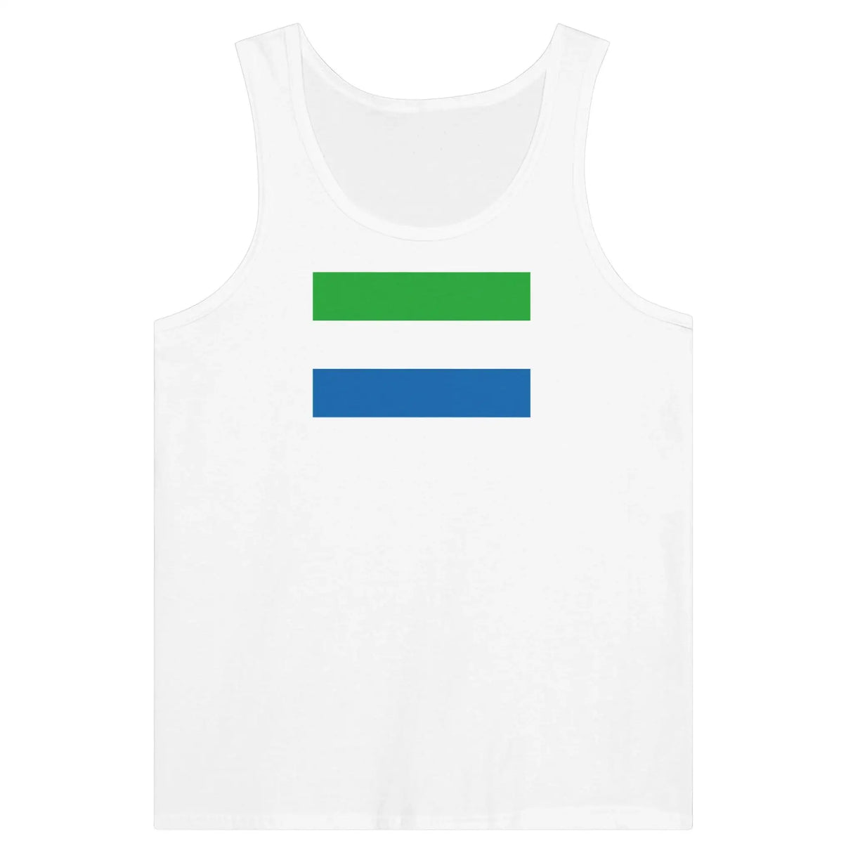 Débardeur drapeau sierra leone coton peigné tissu léger