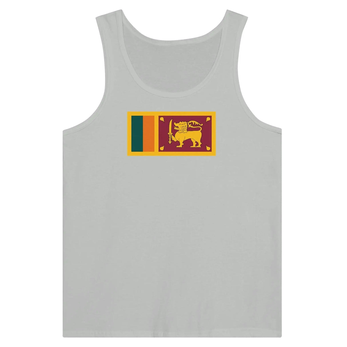 Débardeur drapeau sri lanka coton peigné tissu léger