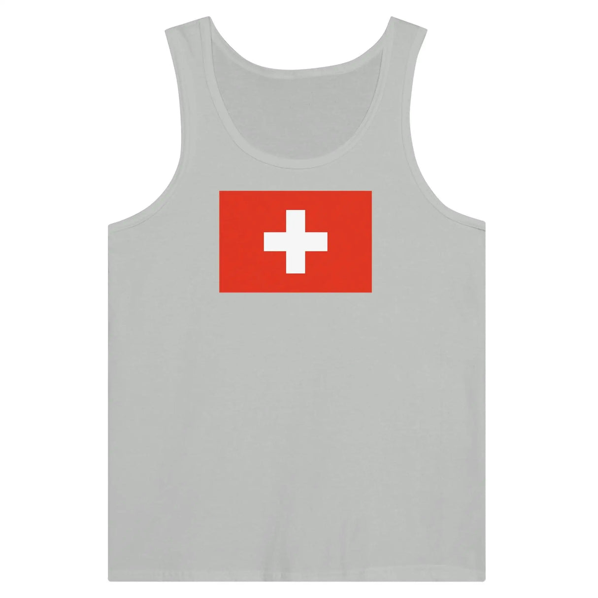 Débardeur drapeau suisse tissu léger douceur supérieure