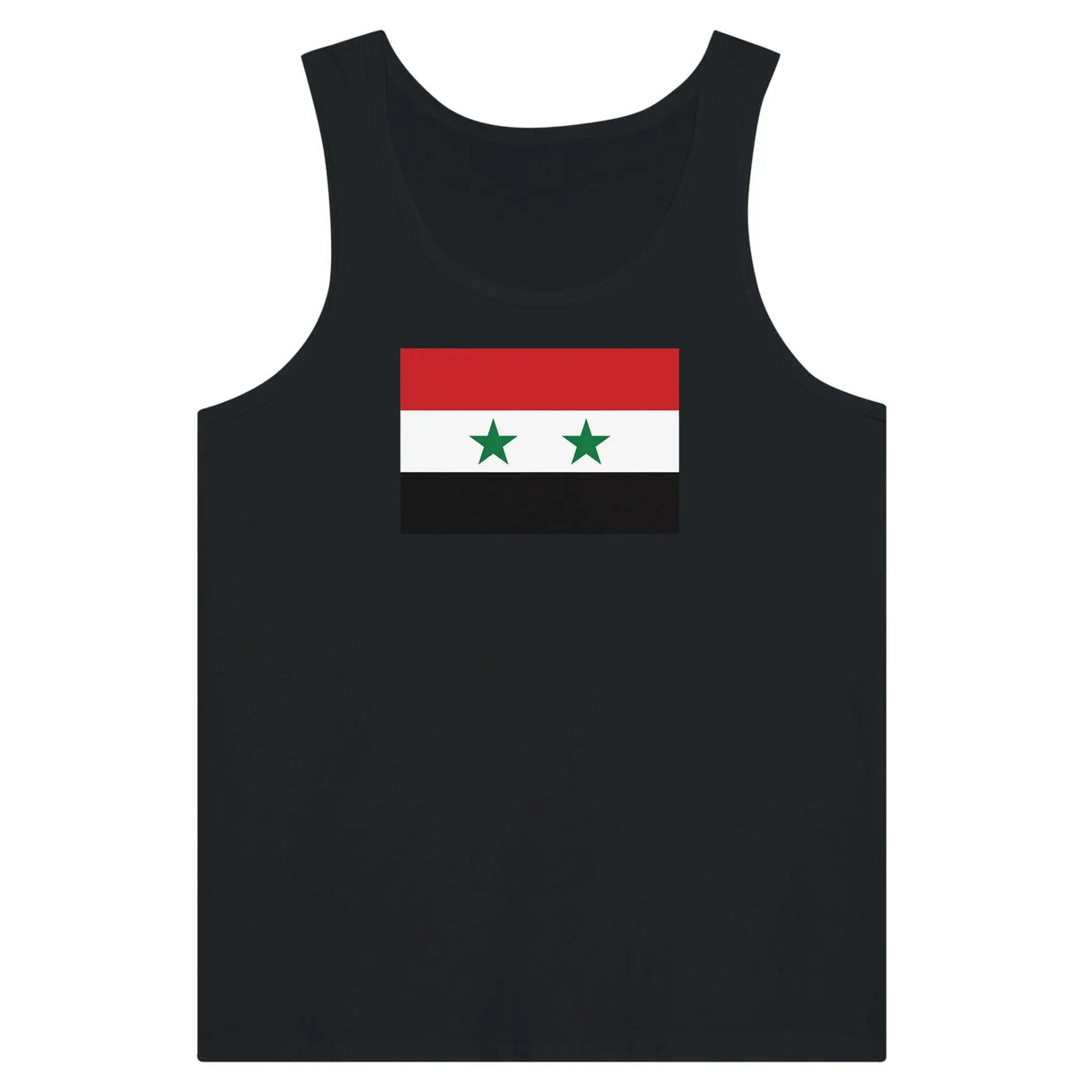 Débardeur drapeau syrie coton peigné tissu léger imprimé