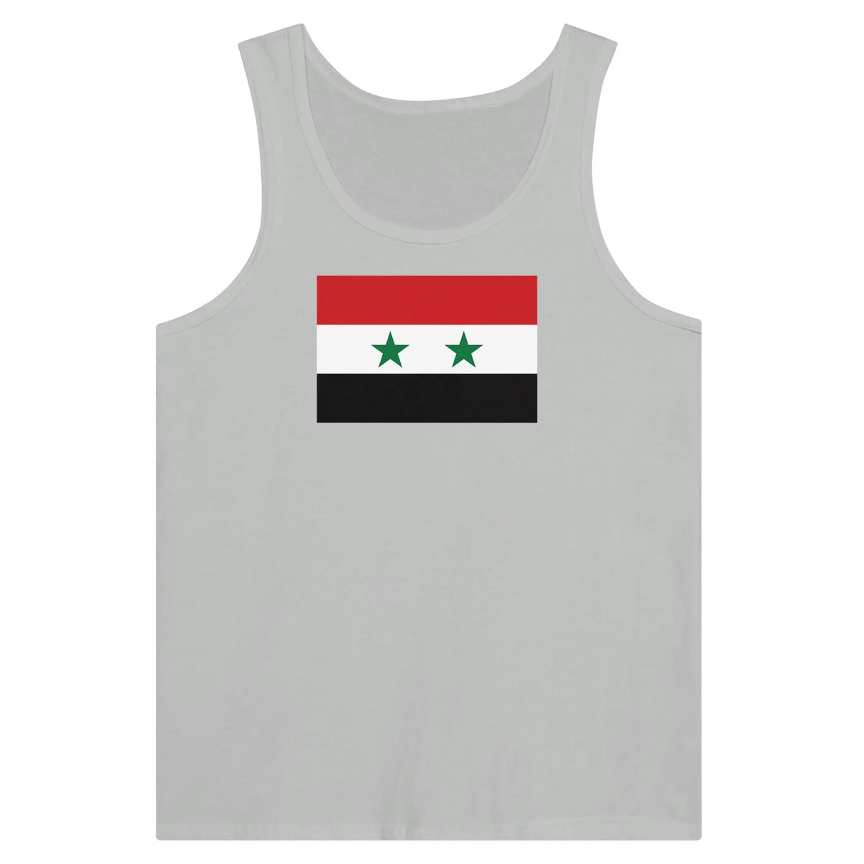 Débardeur drapeau syrie coton peigné tissu léger imprimé