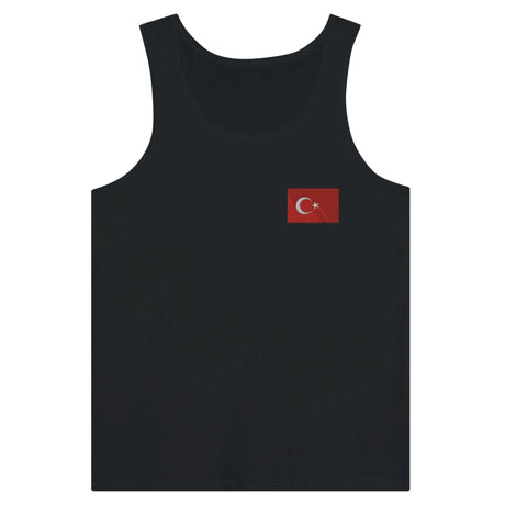 Débardeur drapeau turquie brodé tissu léger confort