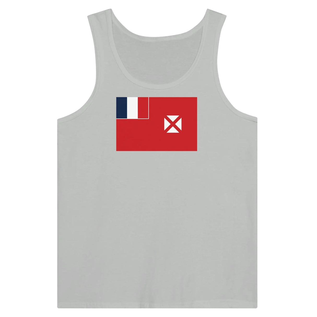 Débardeur drapeau wallis-et-futuna tissu léger imprimé