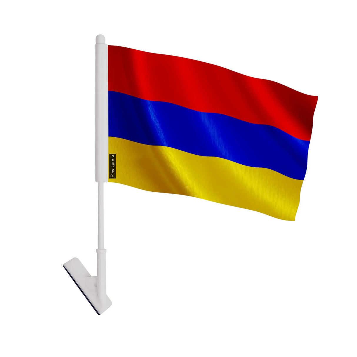 Drapeau adhésif arménie polyester souple facile à coller