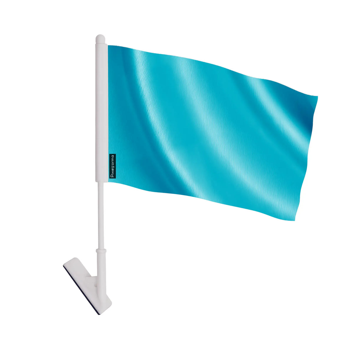 Drapeau adhésif bleu en polyester souple facile à coller