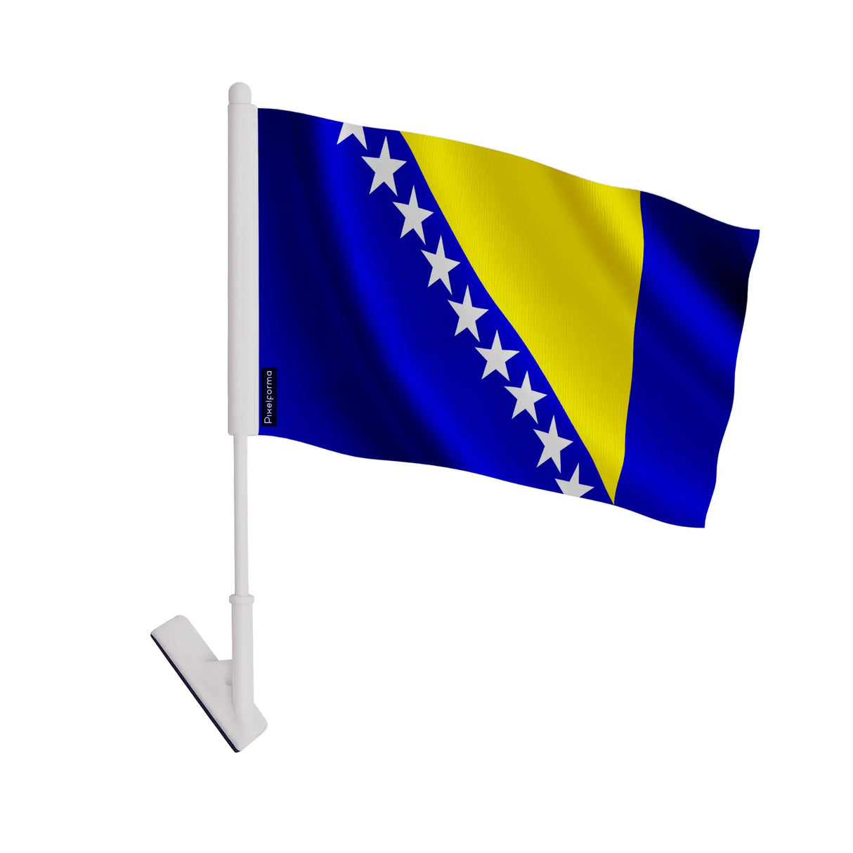 Drapeau adhésif bosnie-herzégovine polyester facile à coller