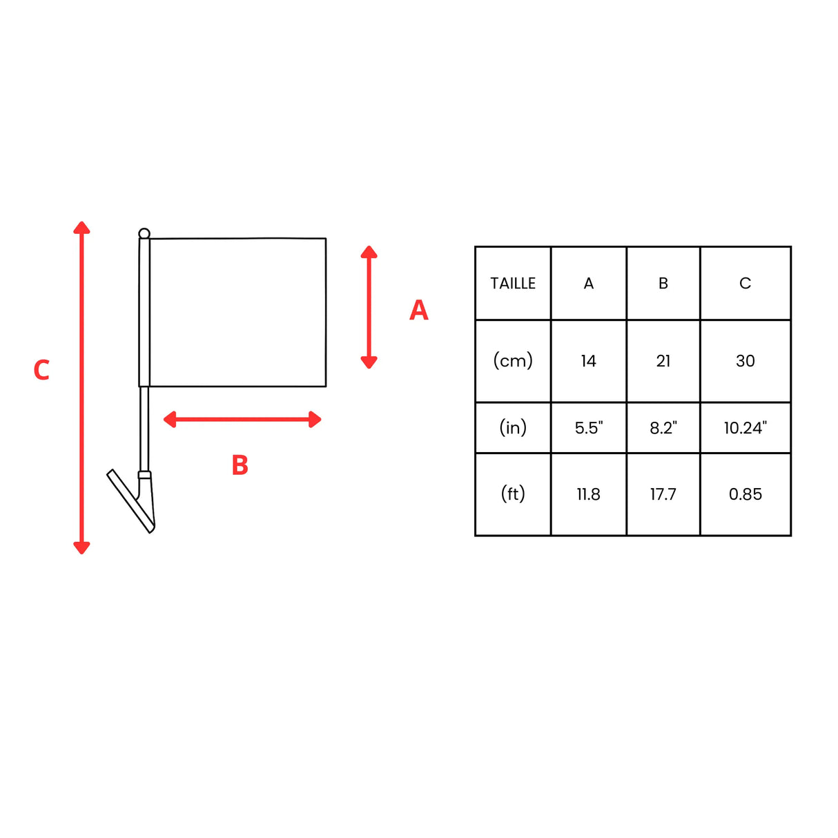 Drapeau adhésif bulgarie polyester souple facile à coller